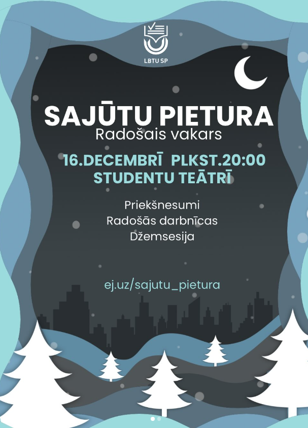 Radošais vakars "sajūtu pietura"