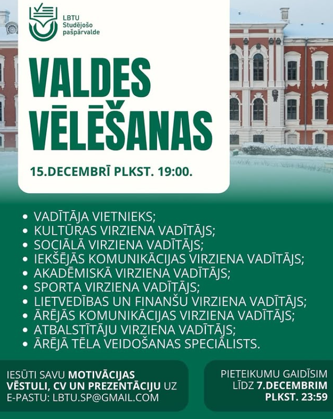 LBTU SP valdes vēlēšanas